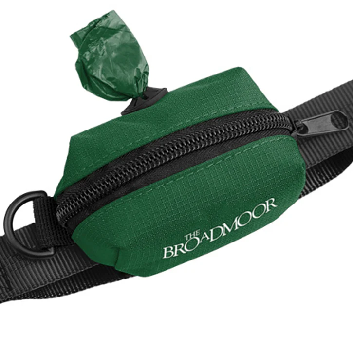 broadmoor zippered green poop pouch bag