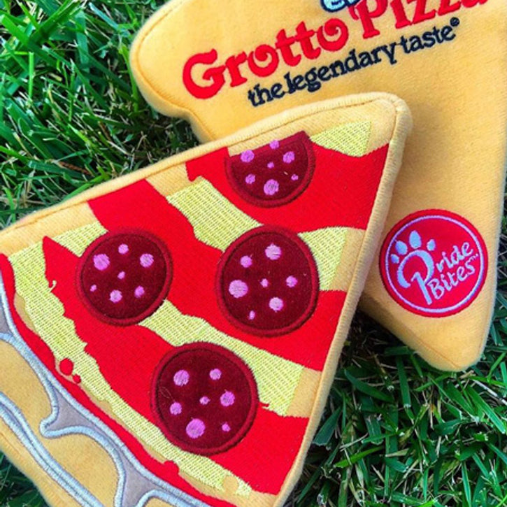 pizza dog toy