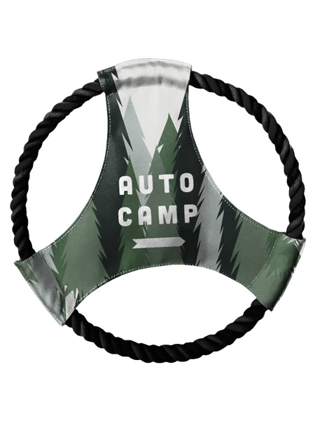 auto camp frisbee dog toys