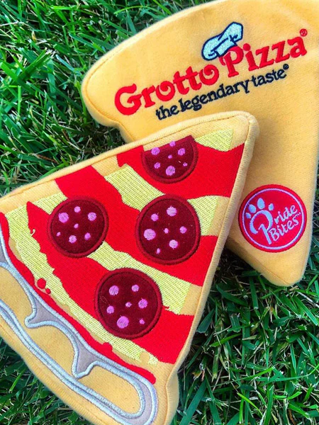 pizza dog toy